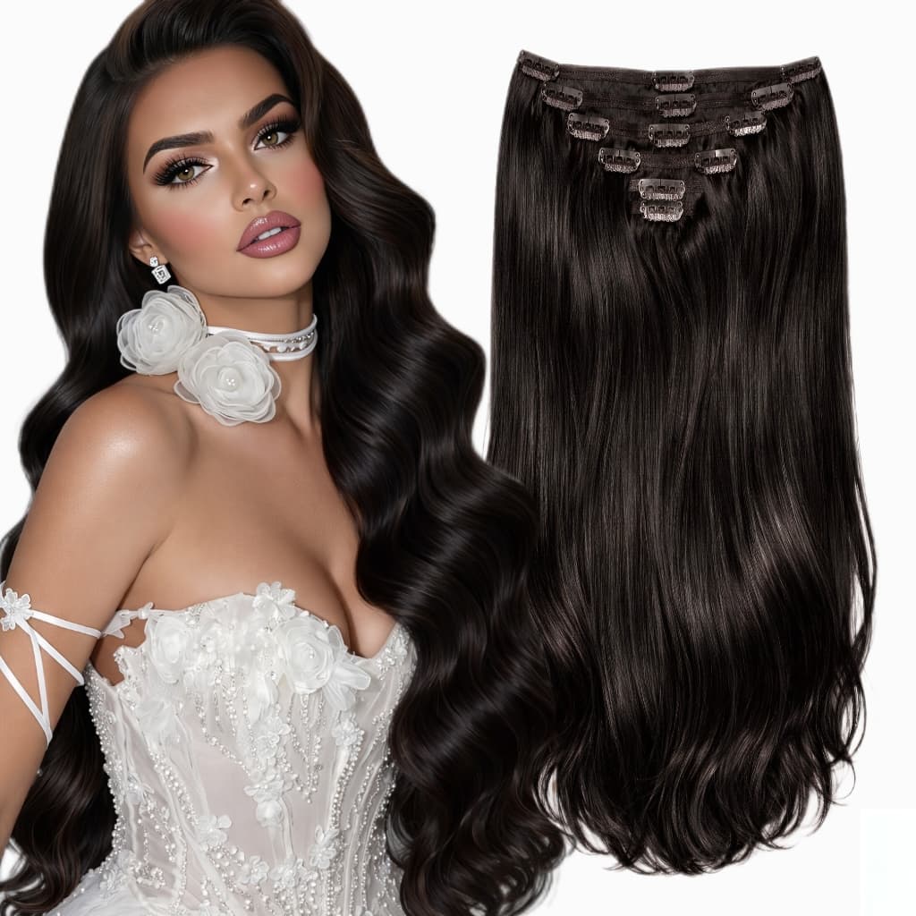 Bugatti #1B Clip-on Hair Extensions