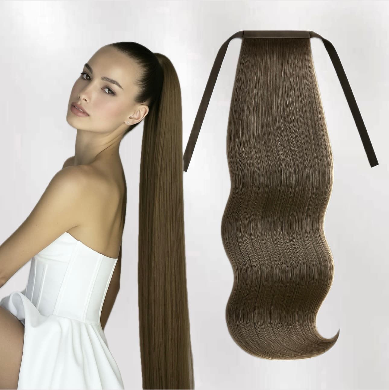 Ponytail Hair Extensions with Headband Luxe #7
