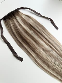 Coada de Par cu Bentita Luxe Balayage #8/ Silver /#8