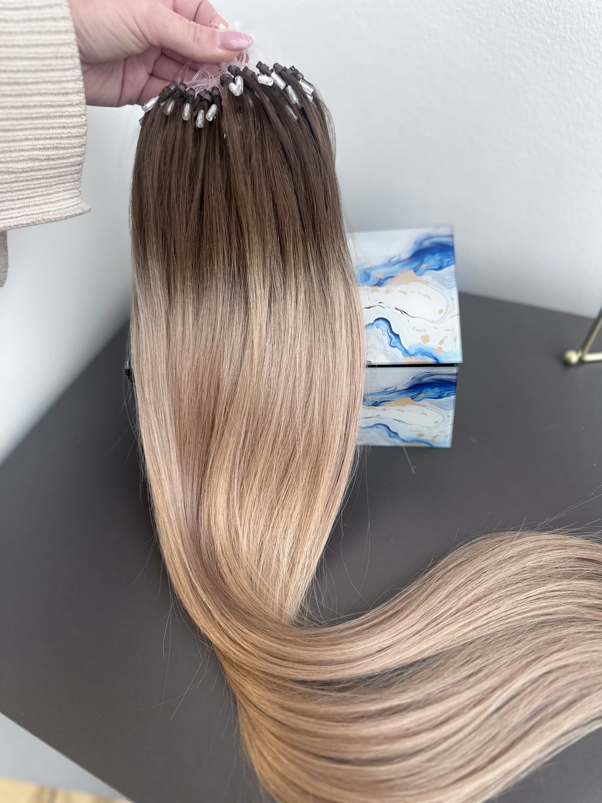 Extensii Microring Luxe Ombre #4/ #20