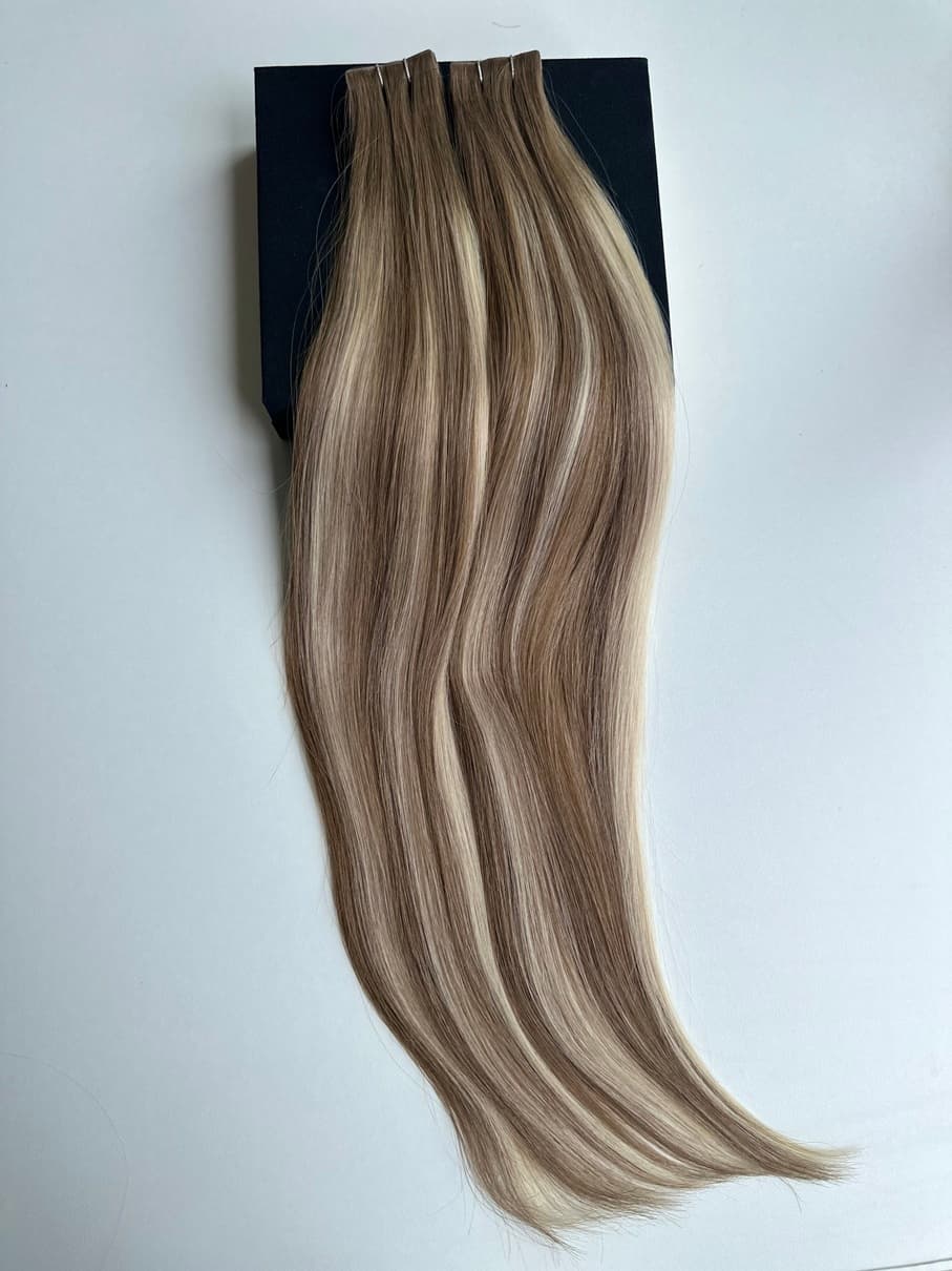 Extensii Invisible Tape Balayage #8/Silver/#8