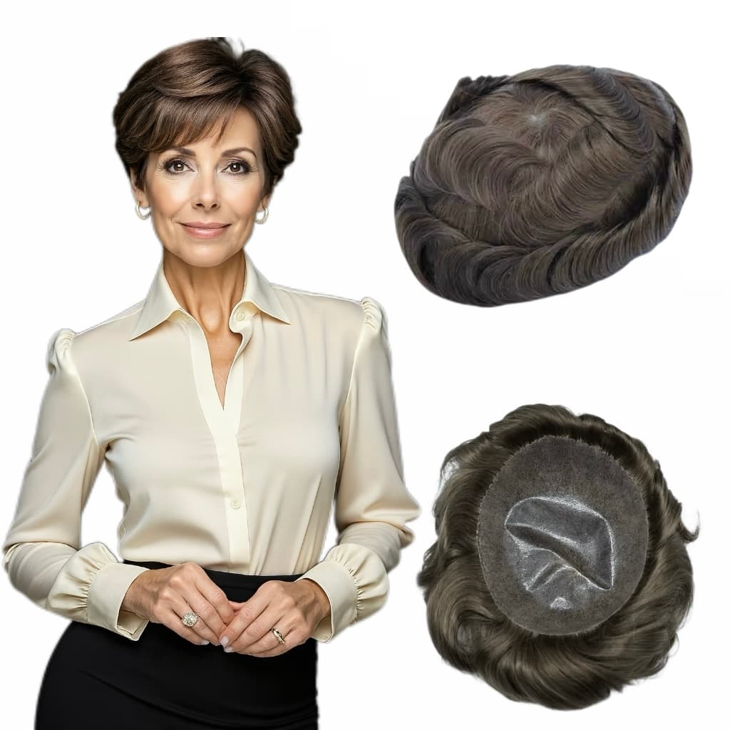 Proteza capilara pentru femei Saten Natural