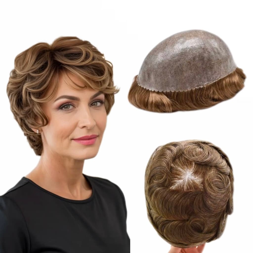 Proteza capilara pentru femei Blond Inchis