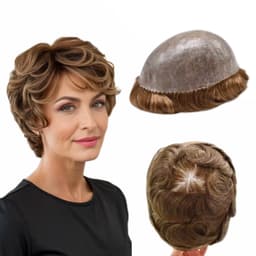 Proteza capilara pentru femei Blond Inchis