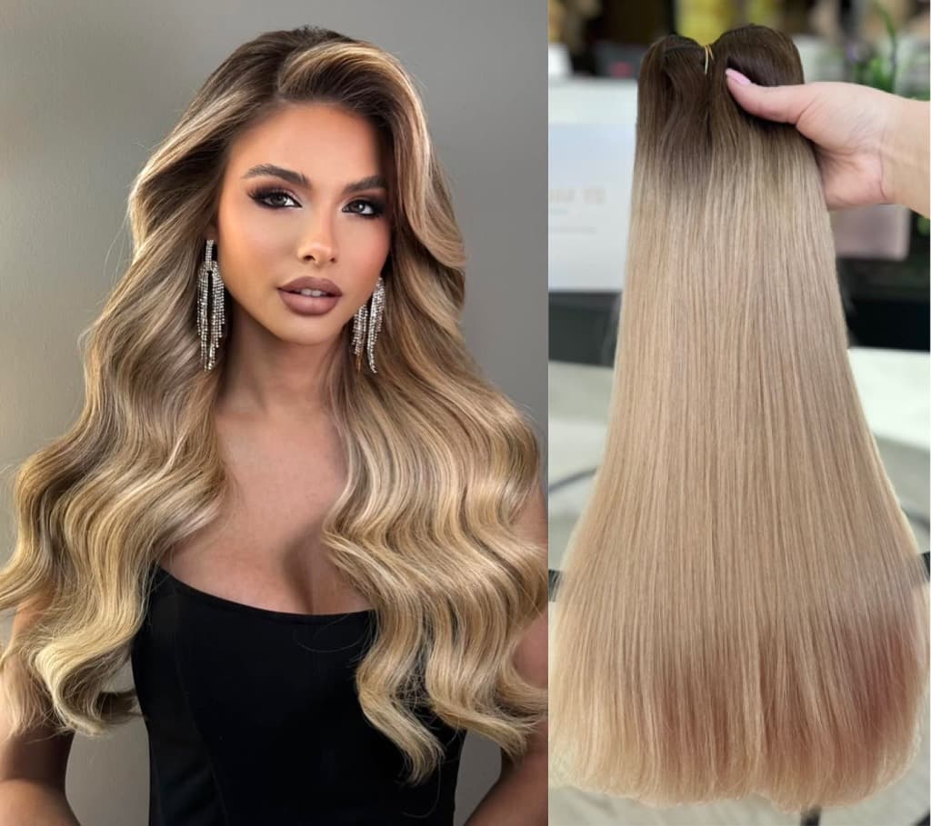 Clip On Premium Drept Black Collection Ombre  #4/#20