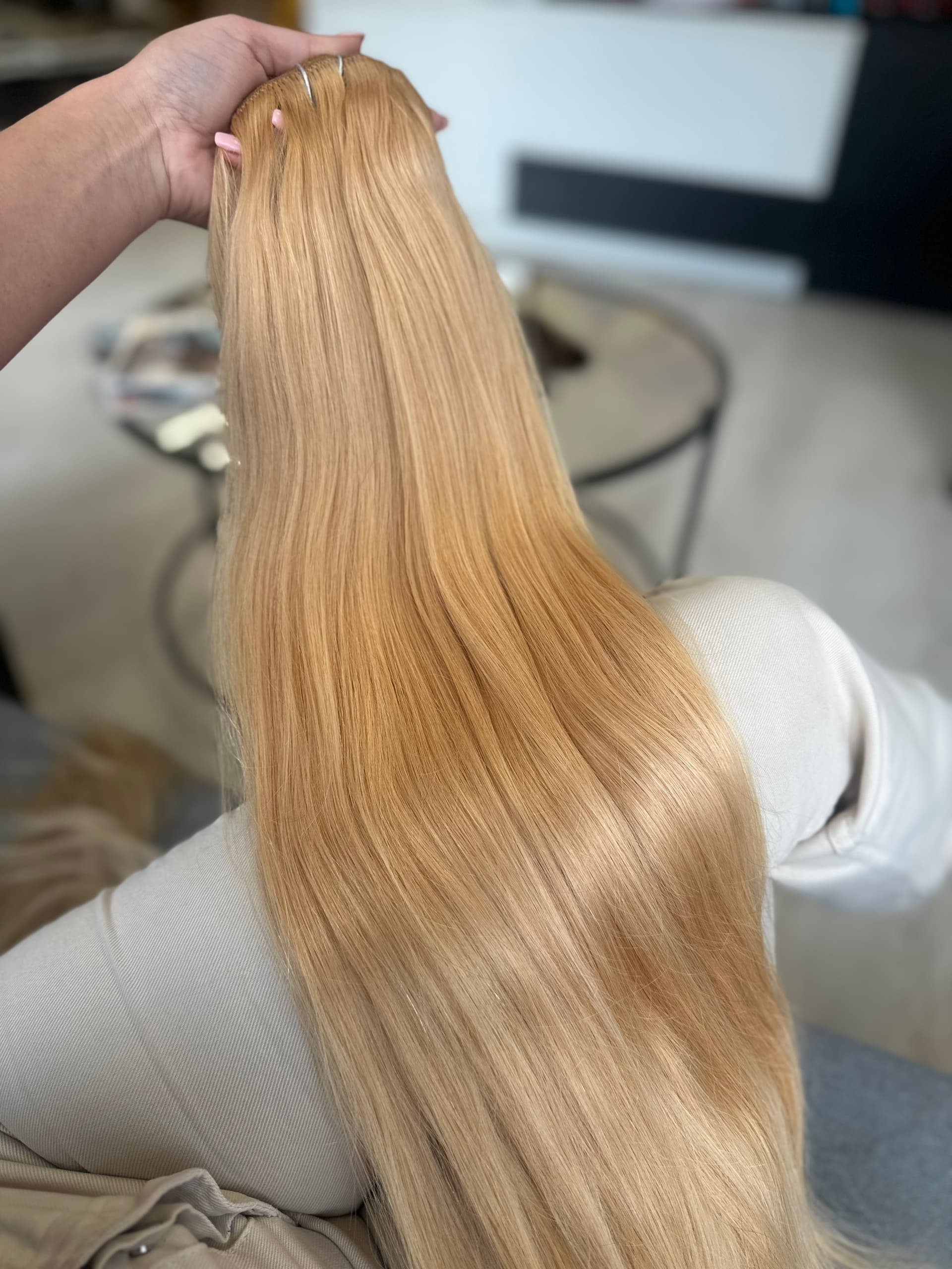 White Platinum Clip-on Extensions #27