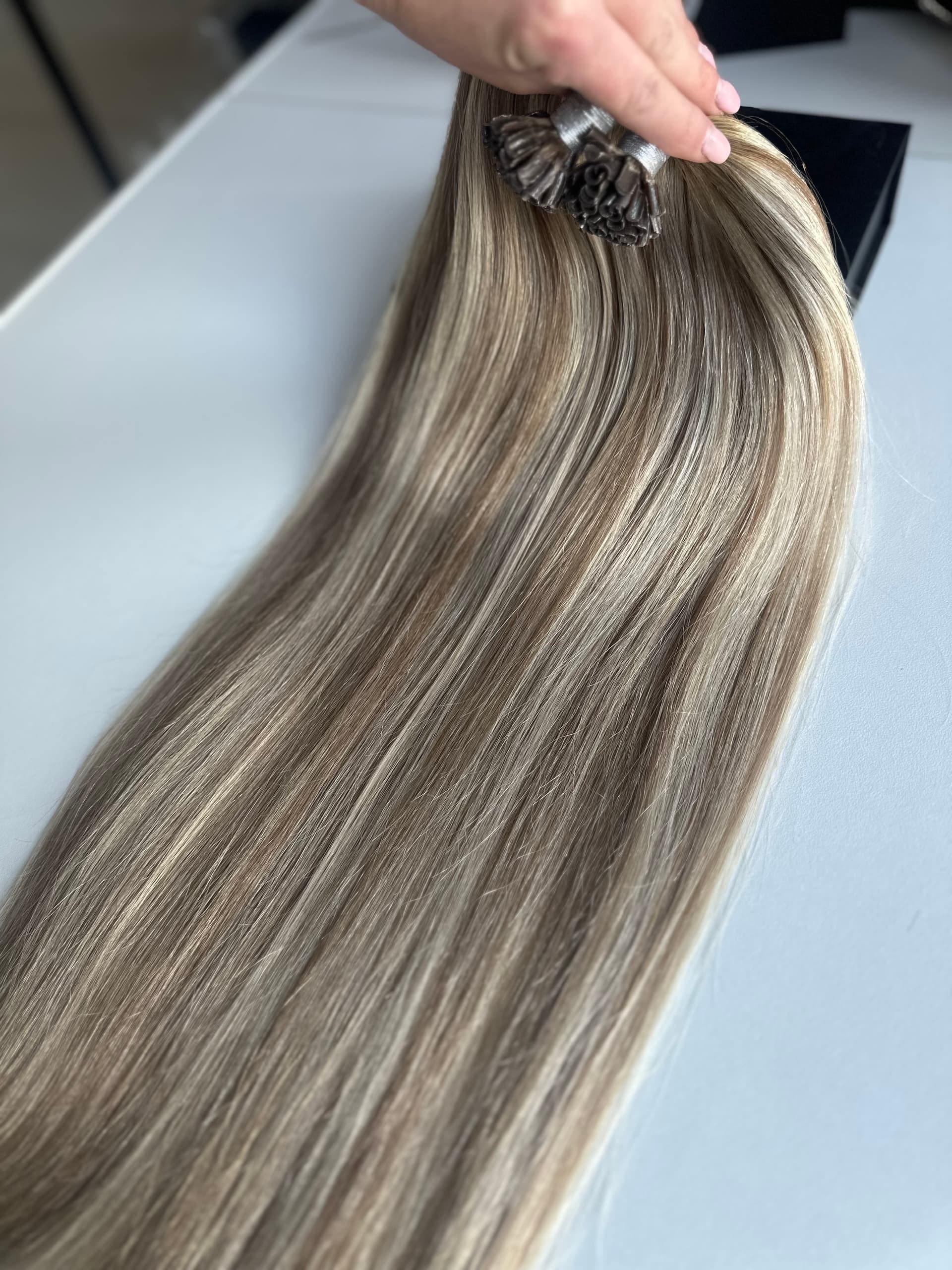 Extensii Cheratina Black Collection Balayage #8/Silver/#8