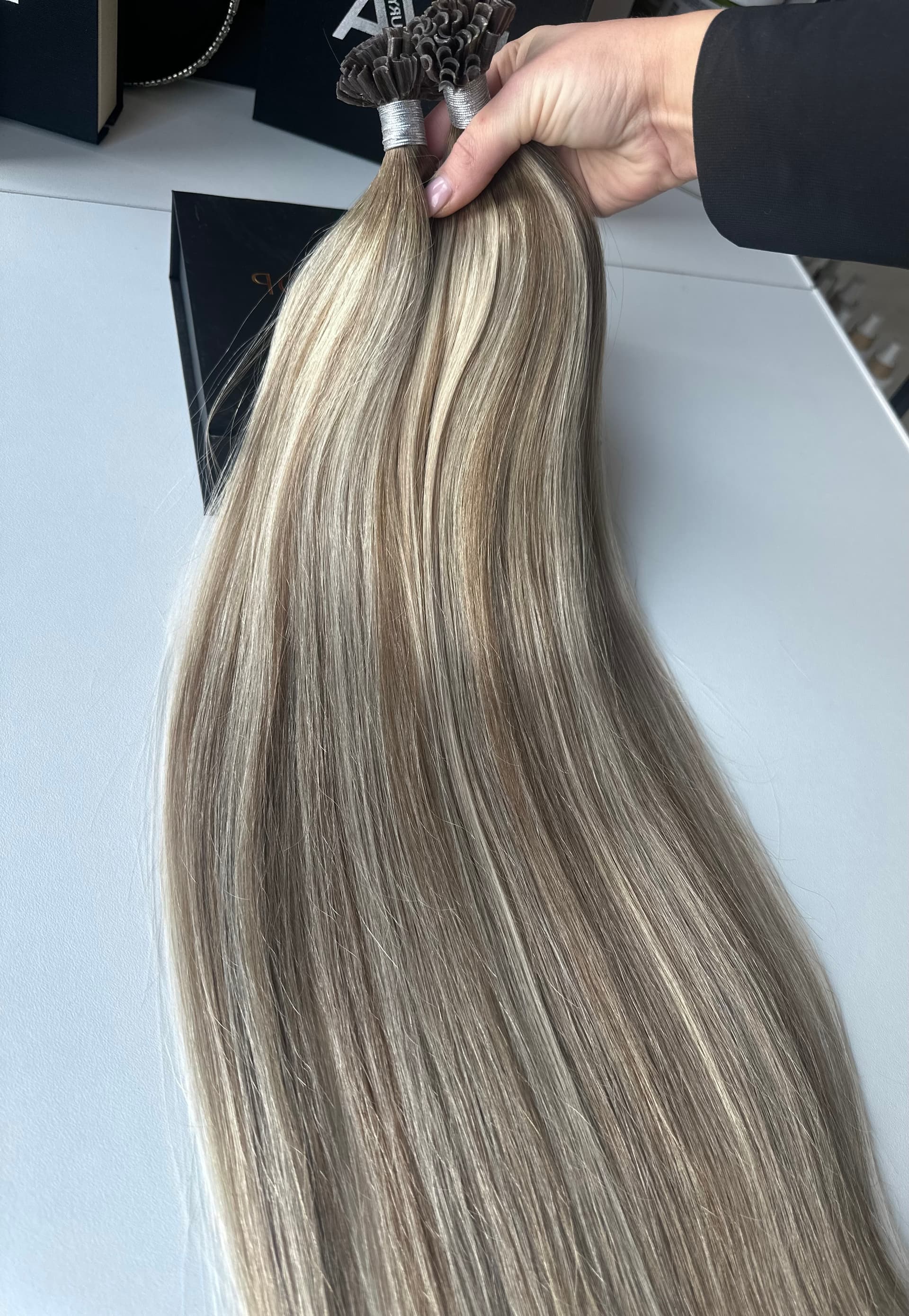 Extensii cheratina Luxe Balayage #8/SILVER/8