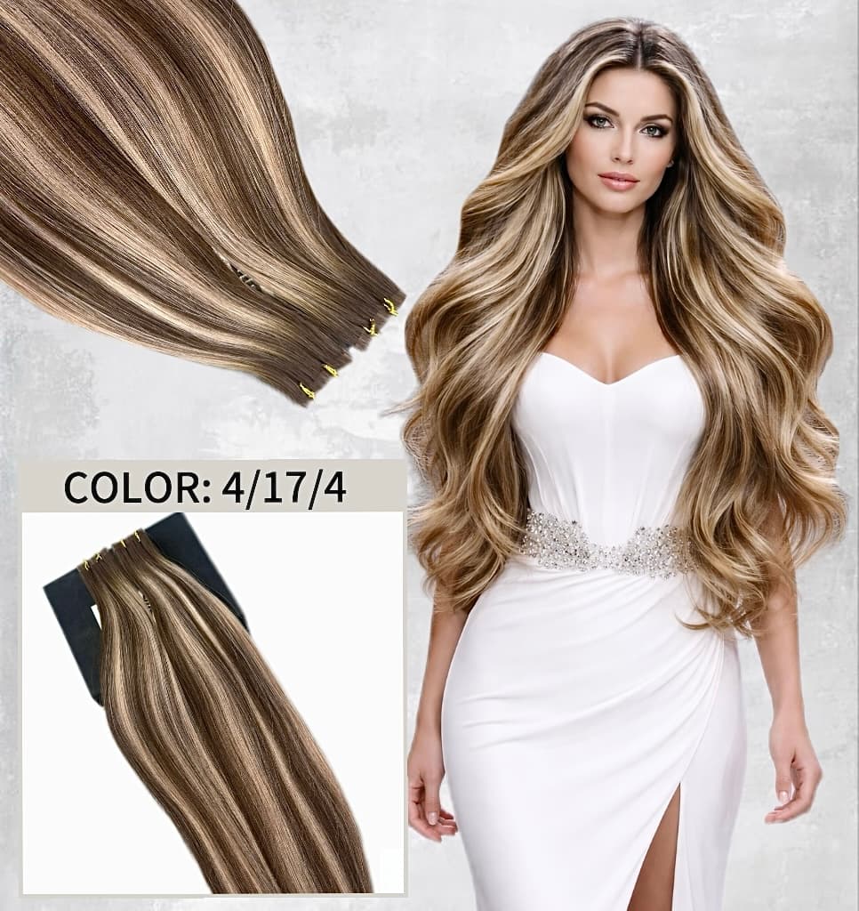 Extensii Invisible Tape Balayage #4/17/4