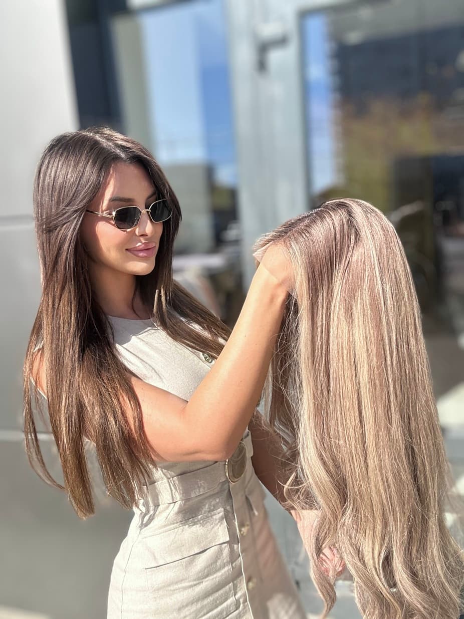 Peruca din par natural MALVINA