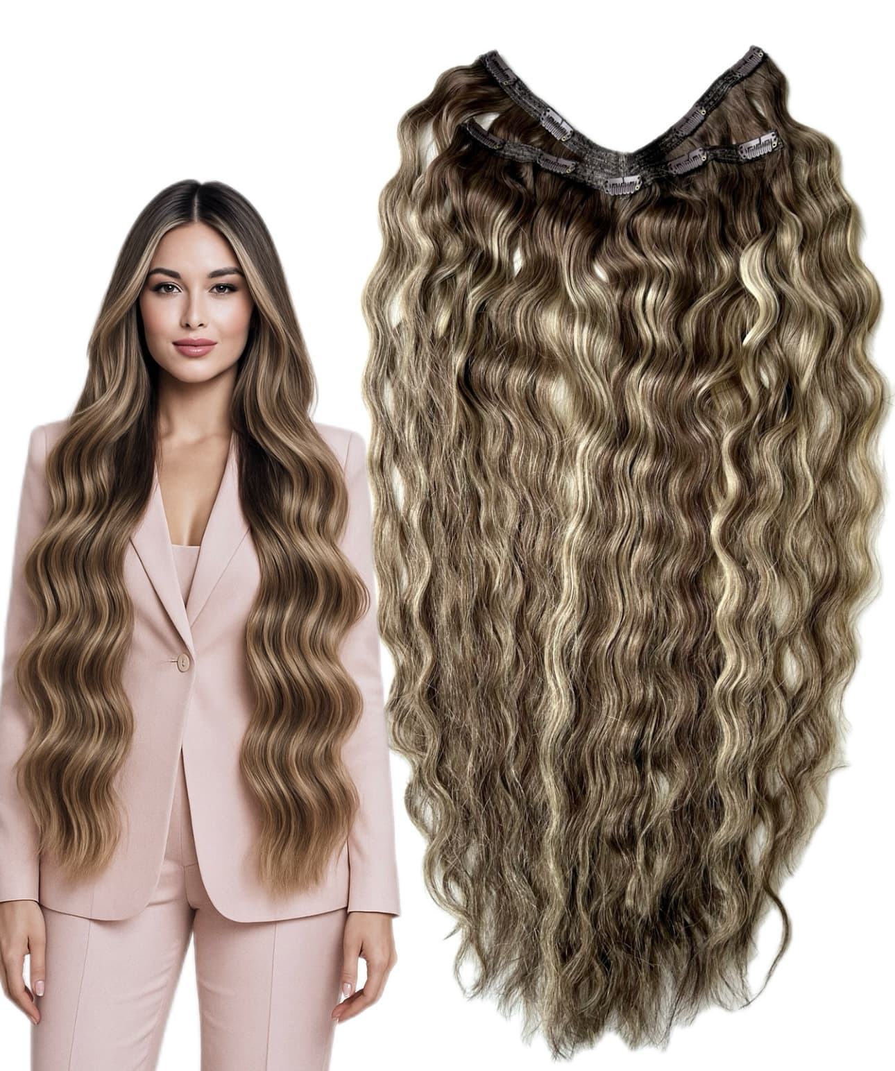 Tresa Eva Hair (4D) Balayage Ondulat #6/#24 