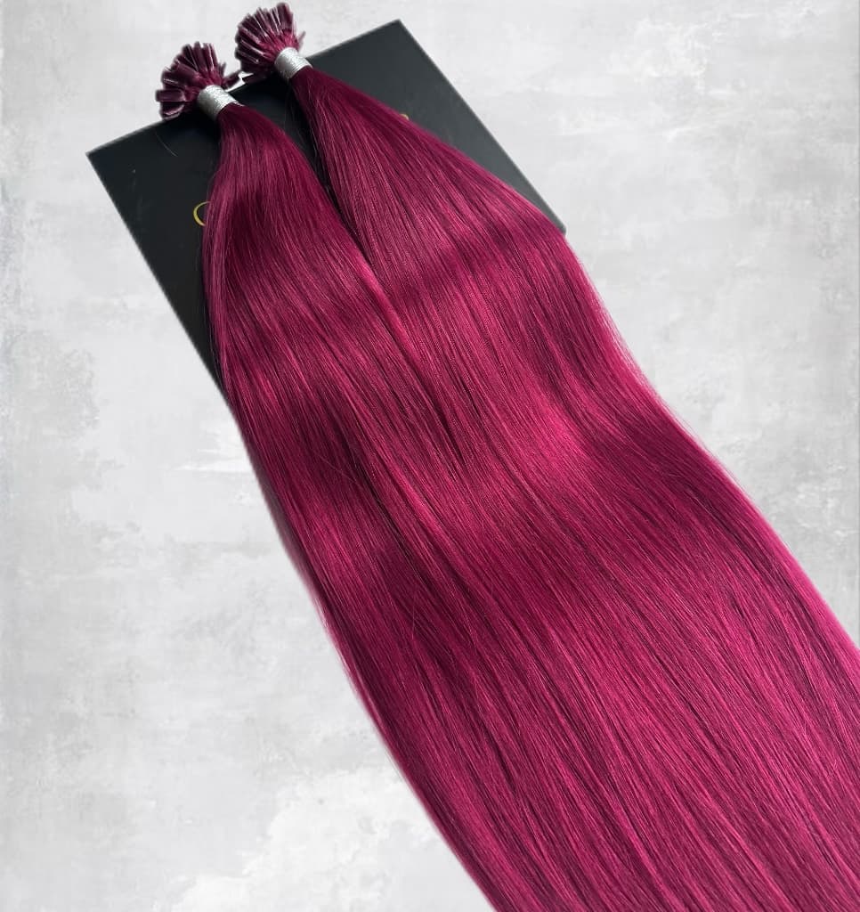 Extensii cheratina Luxe Burgundy II