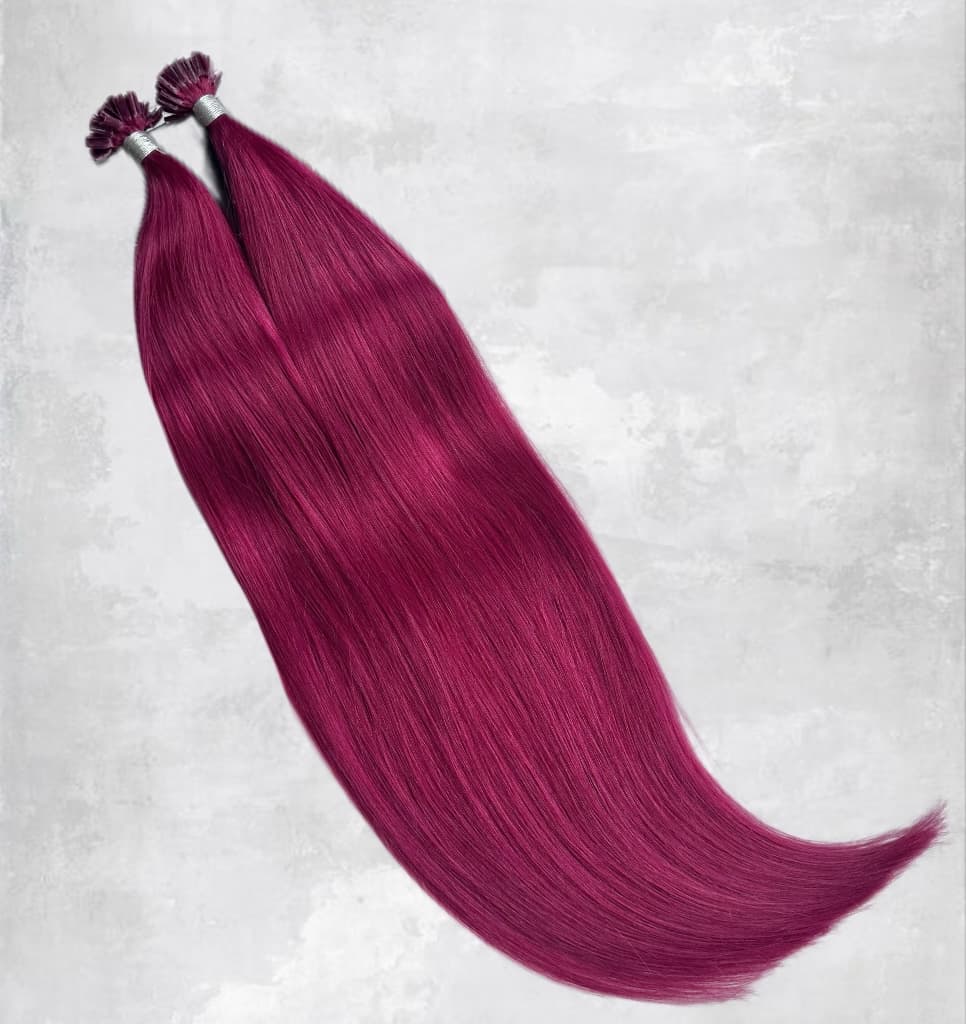 Extensii cheratina Luxe Burgundy II