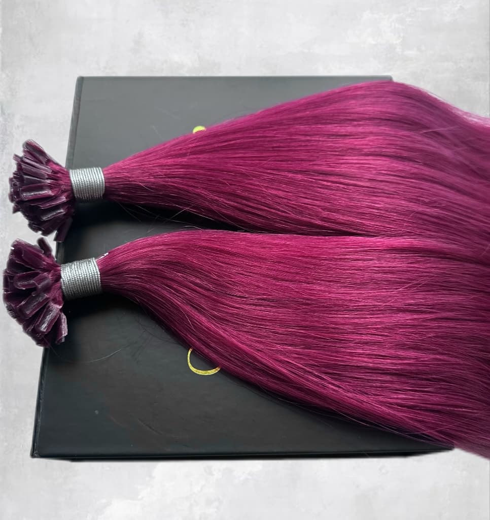 Extensii cheratina Luxe Burgundy II