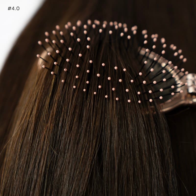 Keratin Extensions Slavic Hair #4 Medium Brown