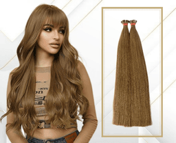 Keratin Extensions Slavic Hair #7 Light Brown