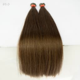 Keratin Extensions Slavic Hair #5 Natural Medium Brown