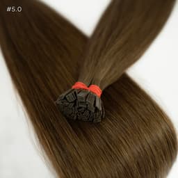 Keratin Extensions Slavic Hair #5 Natural Medium Brown