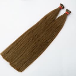 Keratin Extensions Slavic Hair #6 Light Brown