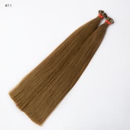 Keratin Extensions Slavic Hair #7 Light Brown