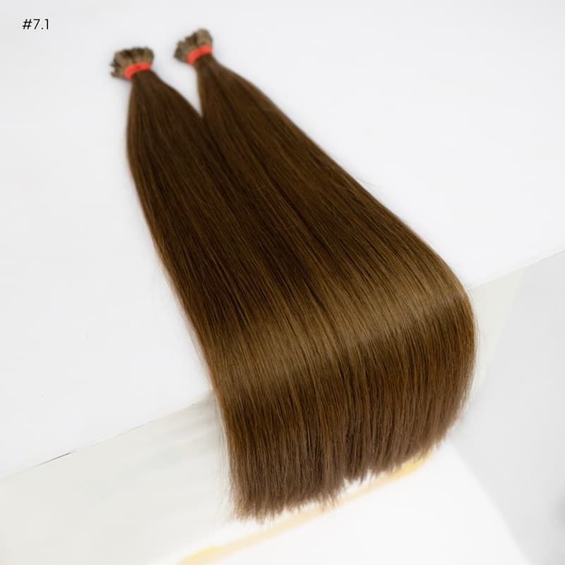 Keratin Extensions Slavic Hair #7 Light Brown
