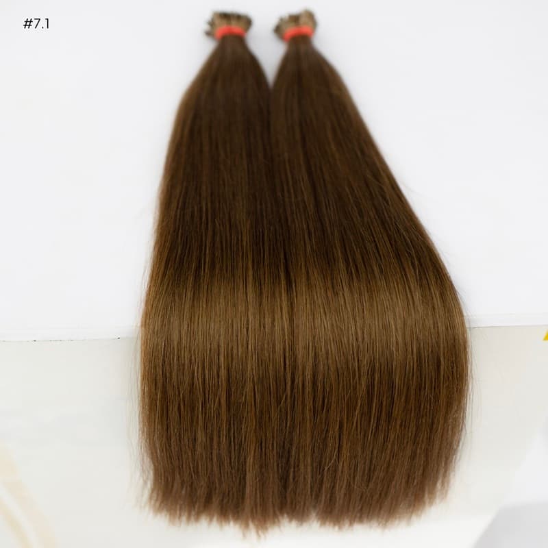 Keratin Extensions Slavic Hair #7 Light Brown