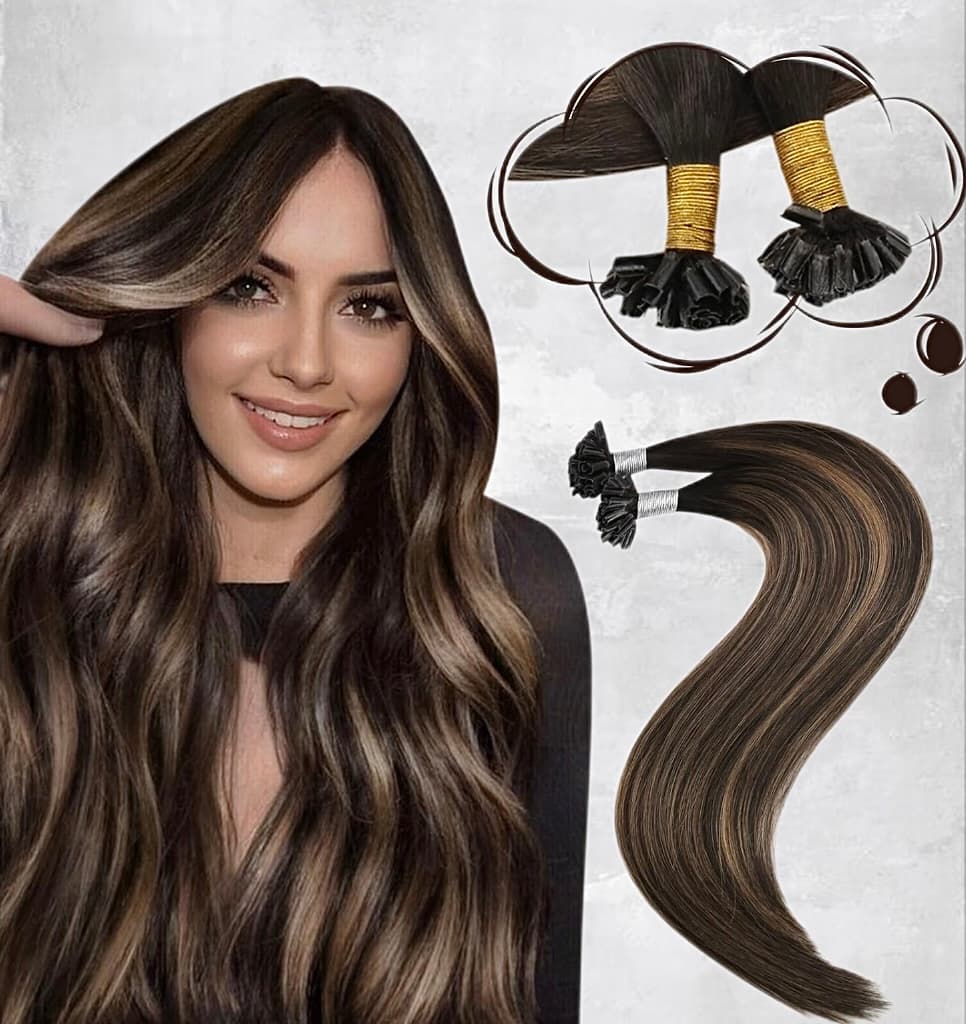 Extensii cheratina Diamond Balayage #2/#8/#2