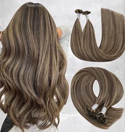 Extensii cheratina Luxe Balayage #4/17/4