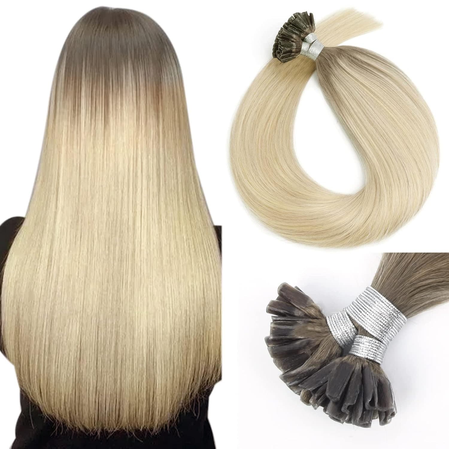 Extensii cheratina Diamond Ombre #7 #60A