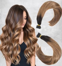 Extensii cheratina Diamond Ombre #2 #7