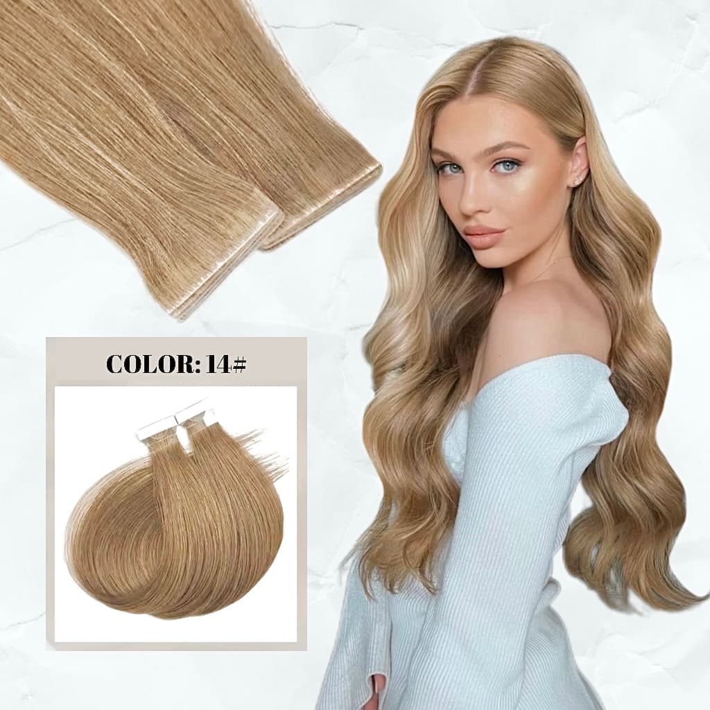 Extensii Invisible Tape #14 Blond Nisipiu