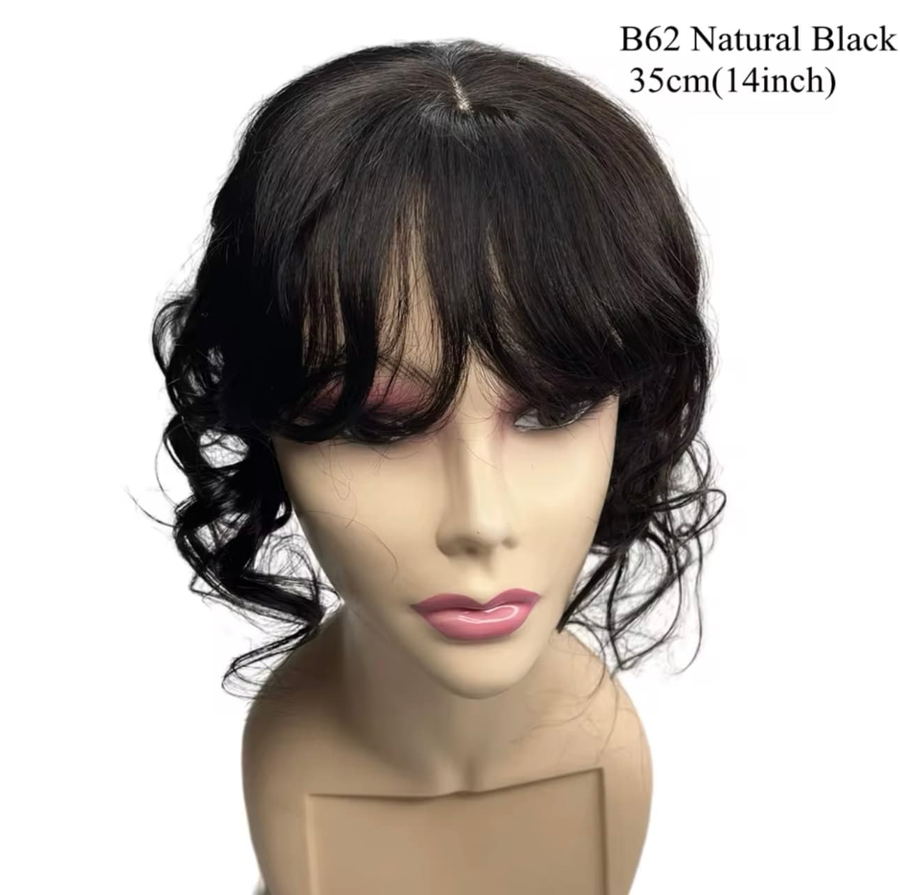 Mesa din par natural pentru volum Negru