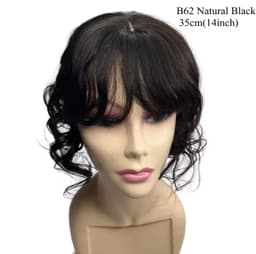 Mesa din par natural pentru volum Negru