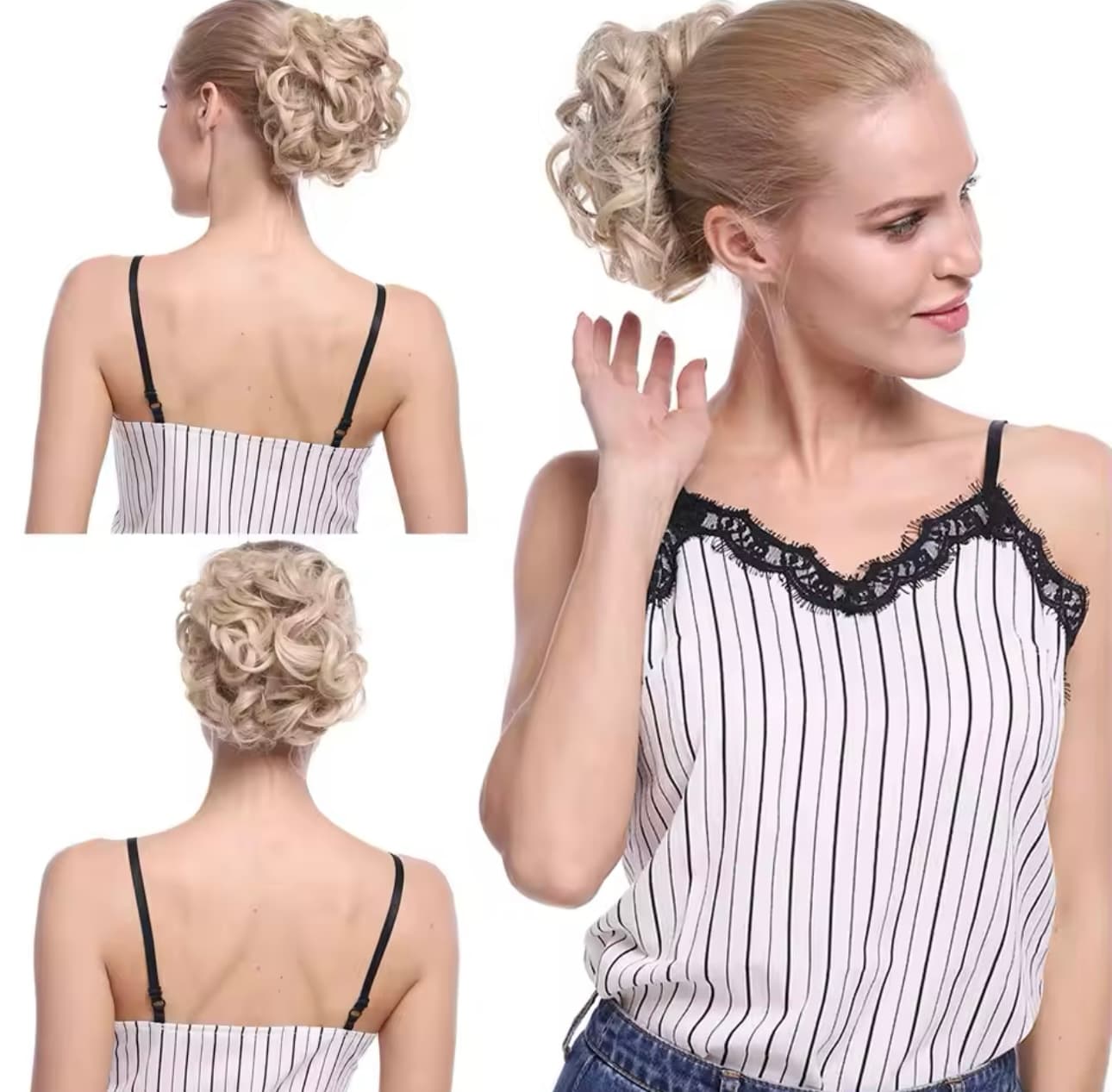 Mesa de volum tip coc Blond Mediu