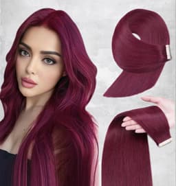 Tape In Black Collection Burgundy