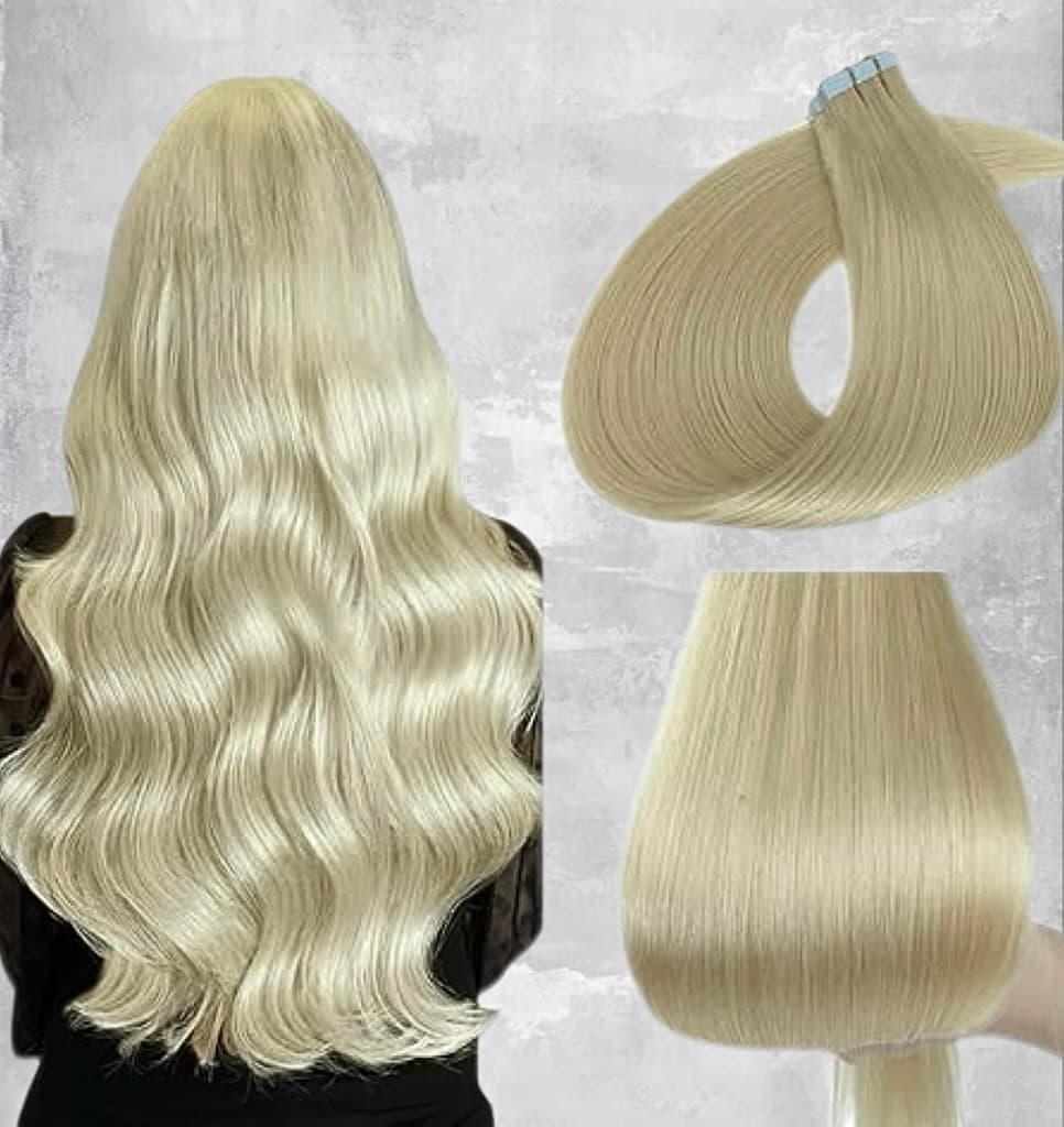 Extensii Tape In White Platinum #8E