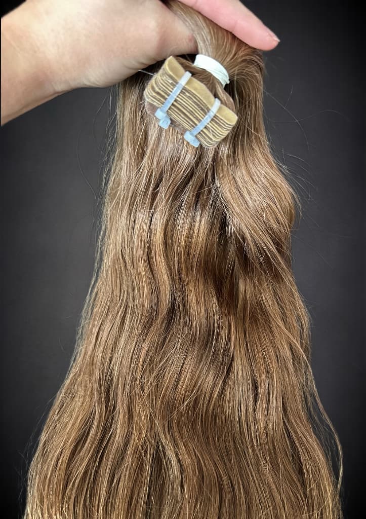 Extensii Tape-in SLAVIC Hair Saten Deschis