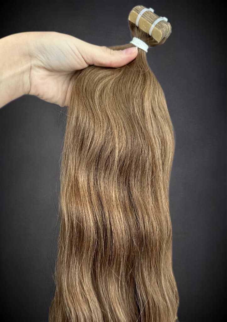 Extensii Tape-in SLAVIC Hair Saten Deschis