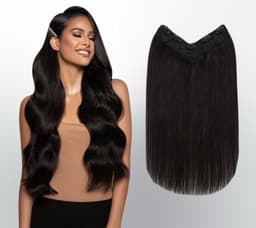 Trese de Par Natural V-Shape Diamond Saten Inchis #2