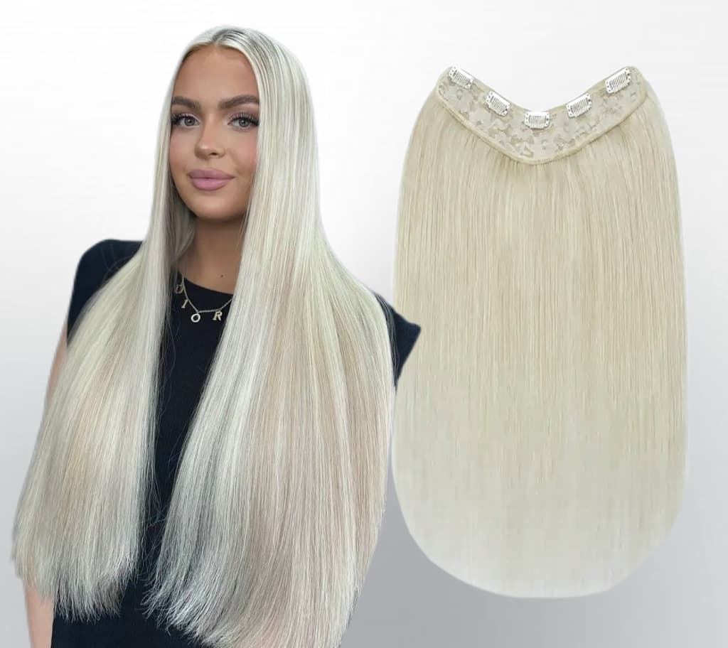 Trese de Par Natural V-Shape Luxe Silver