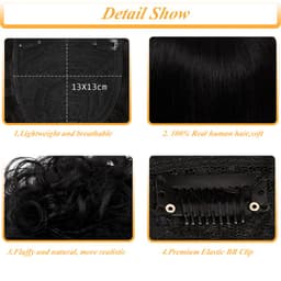 Mesa din par pentru volum Negru