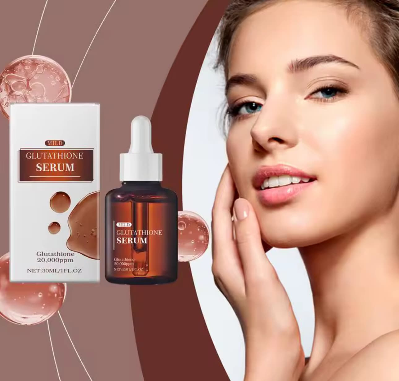 Glutathione Face Serum for Reducing Fine Lines and Wrinkles – 30ml