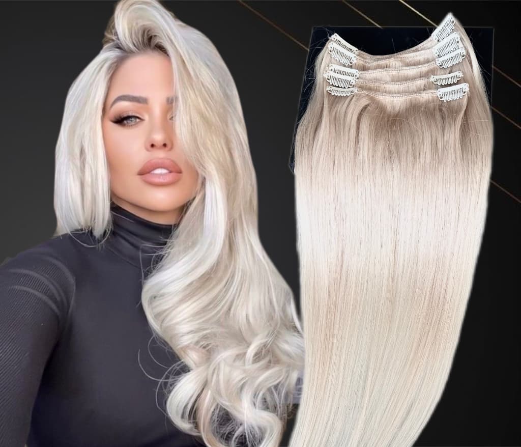 Extensii Clip-On MiniGold Light Grey