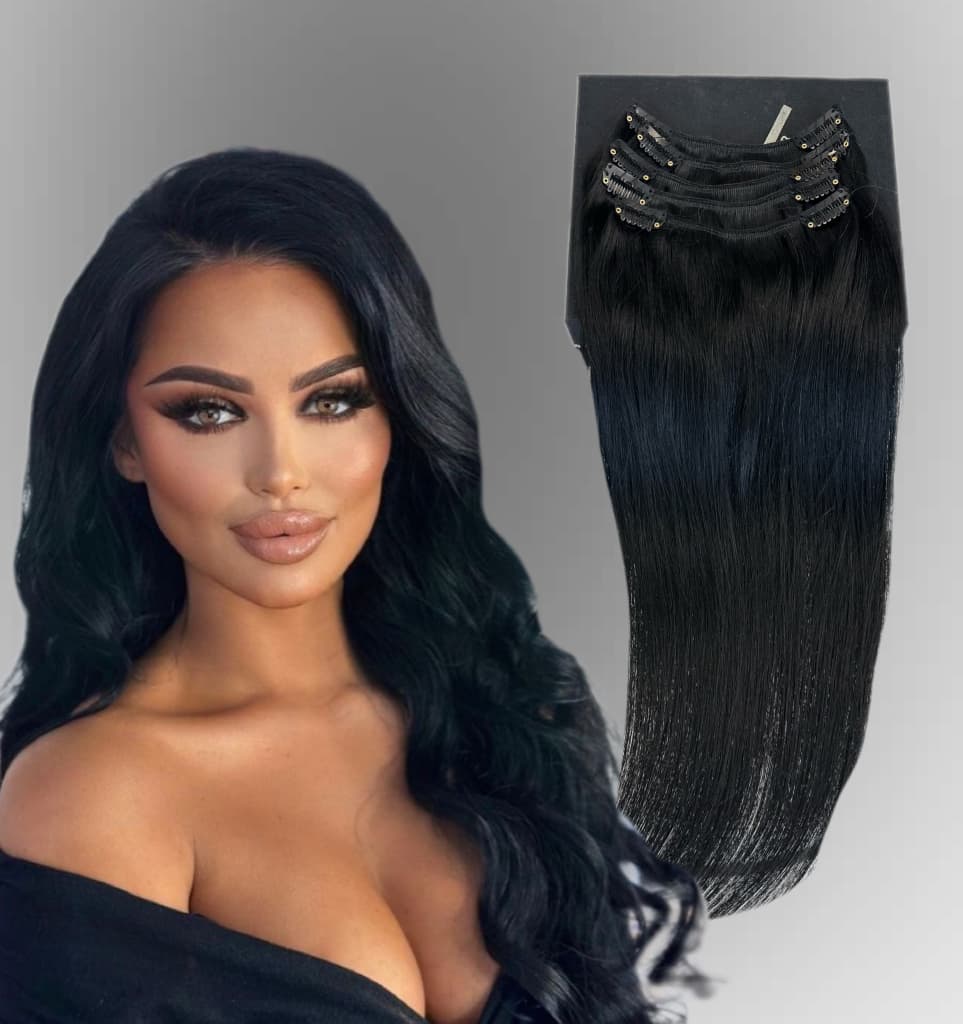 Extensii Clip-On MiniGold Negru #1