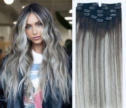 Extensii Clip-On Luxe  Balayage #9/ Light Grey