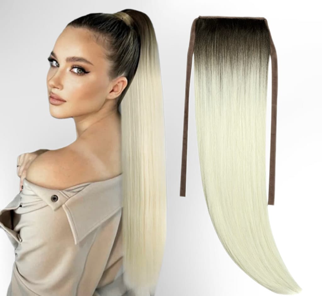 Coada de par White Platinum Ombre #1B/#613