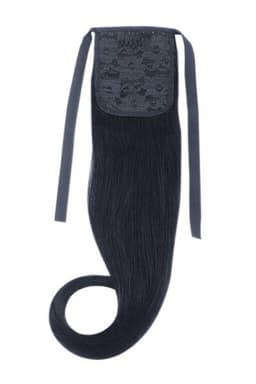 Synthetic ponytail with headbands # 1- intense black
