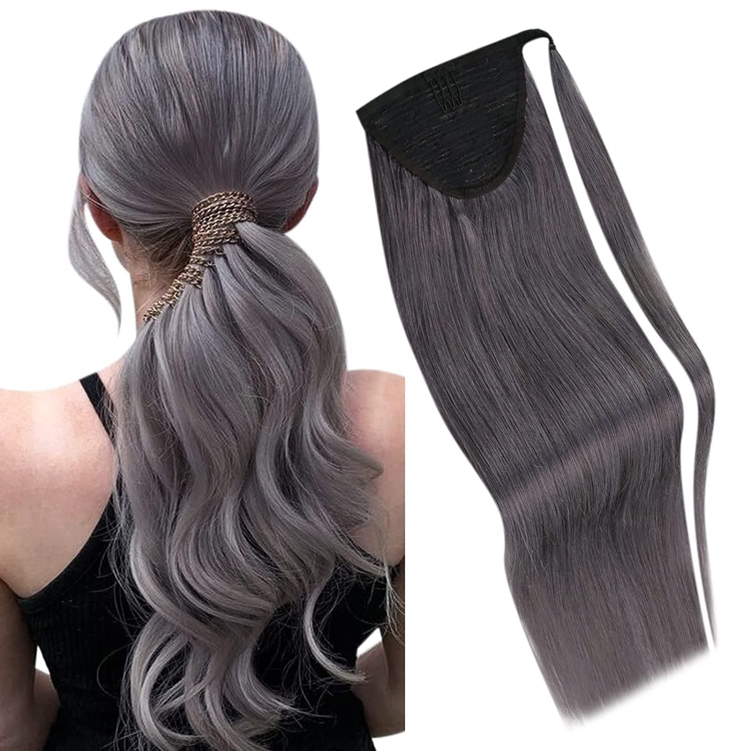 Coada de par cu scai Magic Tail Mettalic Grey
