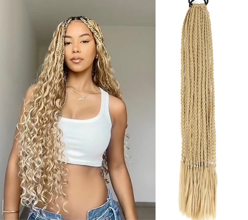 Coada AFRO Blond Bej