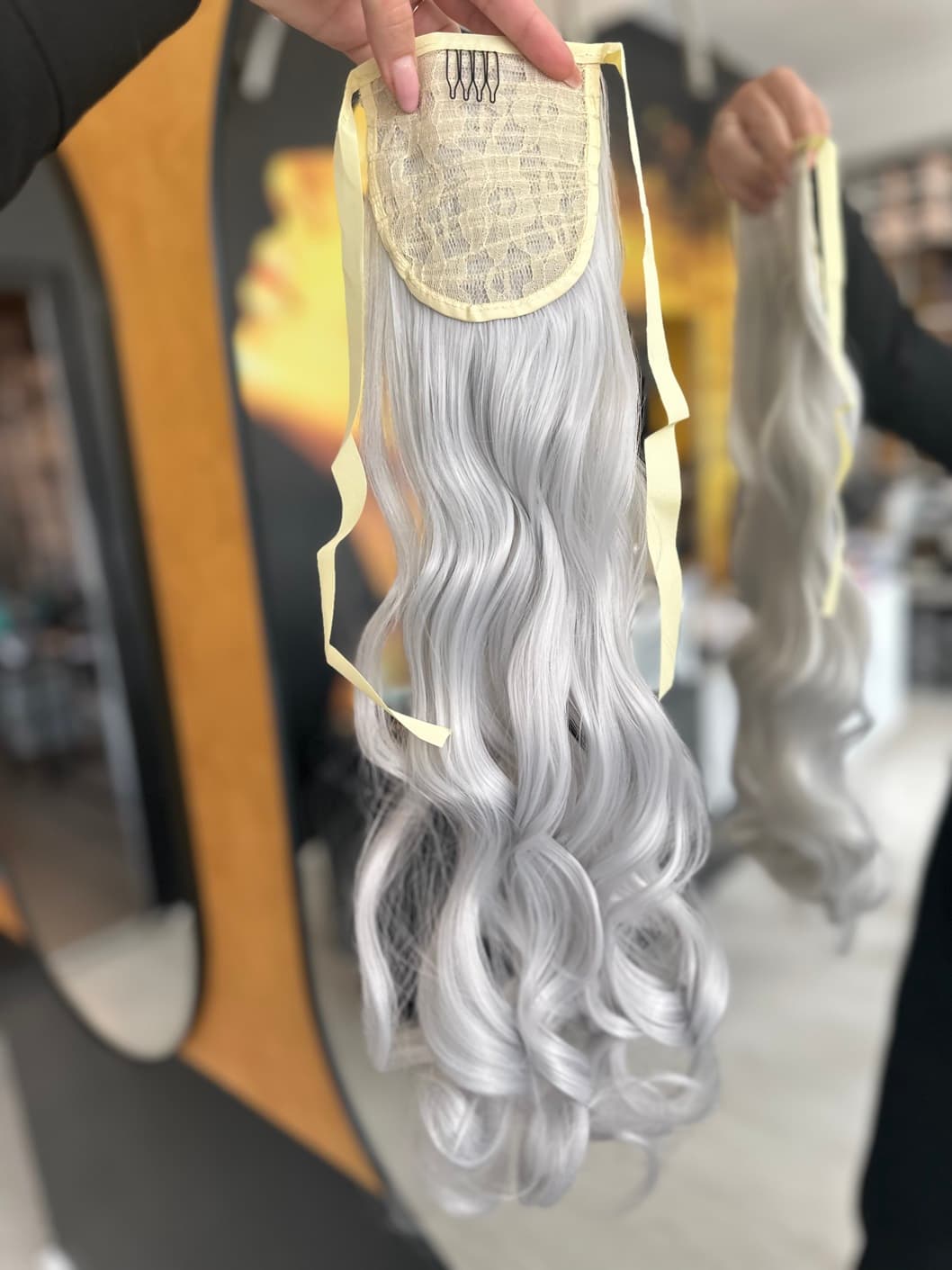 Coada de Par cu bentite ondulata Grey